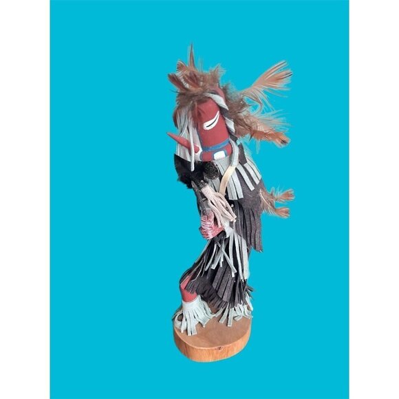 KOKOPELLI Kachina Doll Hunchbacked Magical Flute Fertility Signed 12” Rare - Picture 8 of 8
